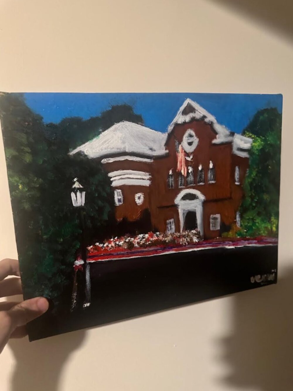 Baseball Hall of Fame Cooperstown Painting 11x14 Art on canvas